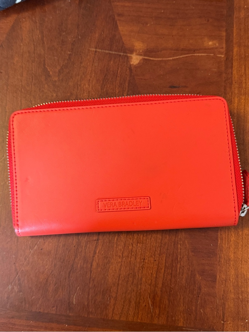 Vera Bradley Bright Coral Zip Wallet